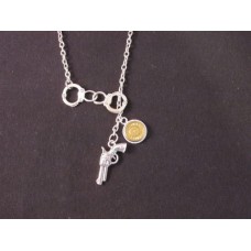 B - Handcuff Necklace w/Gun